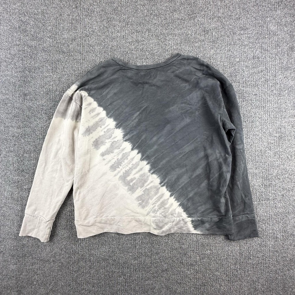 OFFLINE By Aerie Sweatshirt Womens Large Gray Tie Dye Colorblock Crew Pullover - Picture 9 of 10